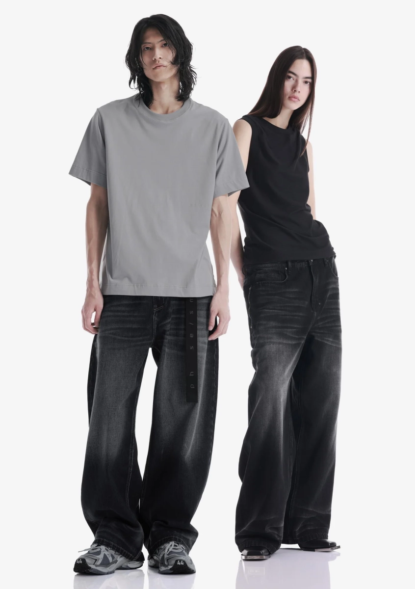 Широкие джинсы