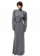 Платье с подплечниками из вискозы ASYA SEMYONOVA, цвет: grey, 00-00002502 купить онлайн