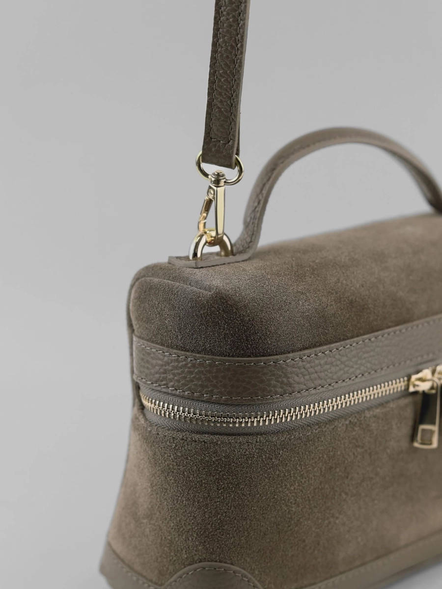 Сумка JENNA MEDIUM brand salad, цвет: stacey suede cappuccino J-704-PHR 7881 купить онлайн