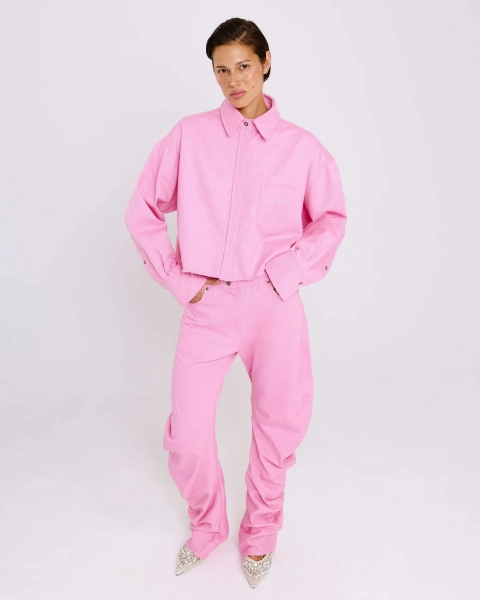 Рубашка из денима Anmuse, цвет: розовый, BL26SP308-LRS купить онлайн