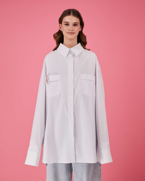 Рубашка макси оверсайз #25