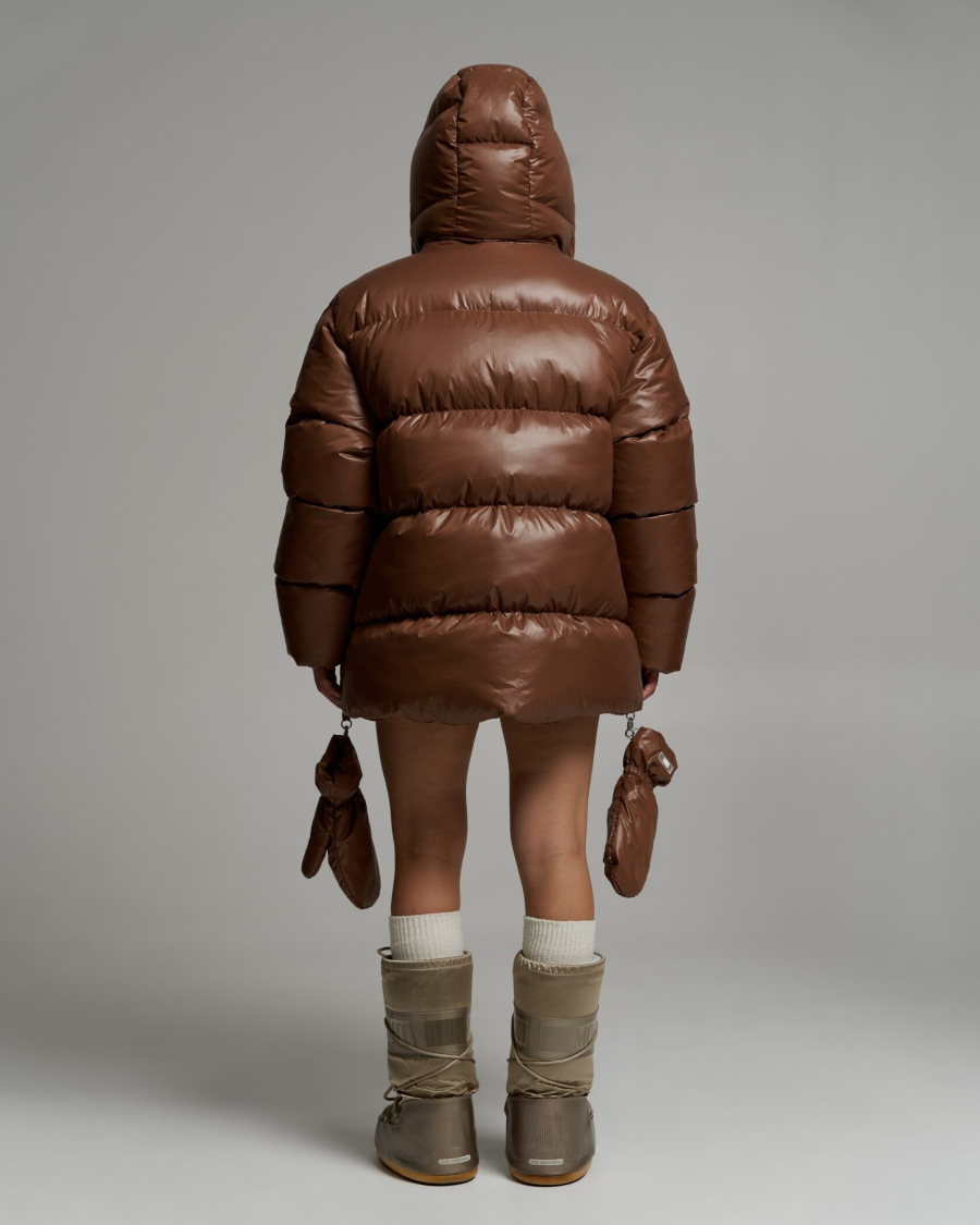 Пуховик PUFF BAIKAL TOFFEE BROWN YONS, цвет: коричневый, YO-708 купить онлайн