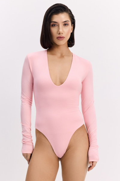 Боди из смесовой вискозы TOPTOP, цвет: розовый, TT.023.16908.300 купить онлайн