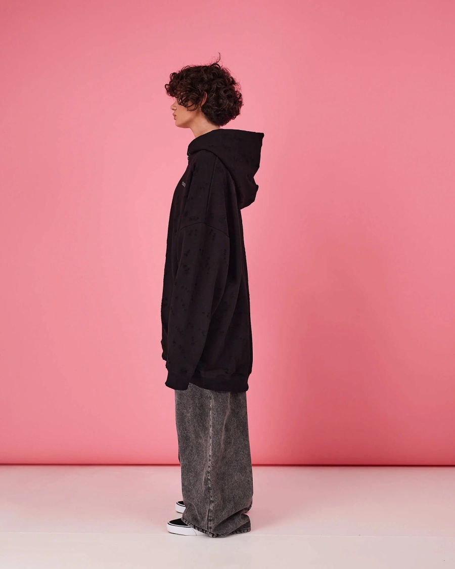 Табуха на молнии рванка TABOO, цвет: Черный, Tz18 купить онлайн