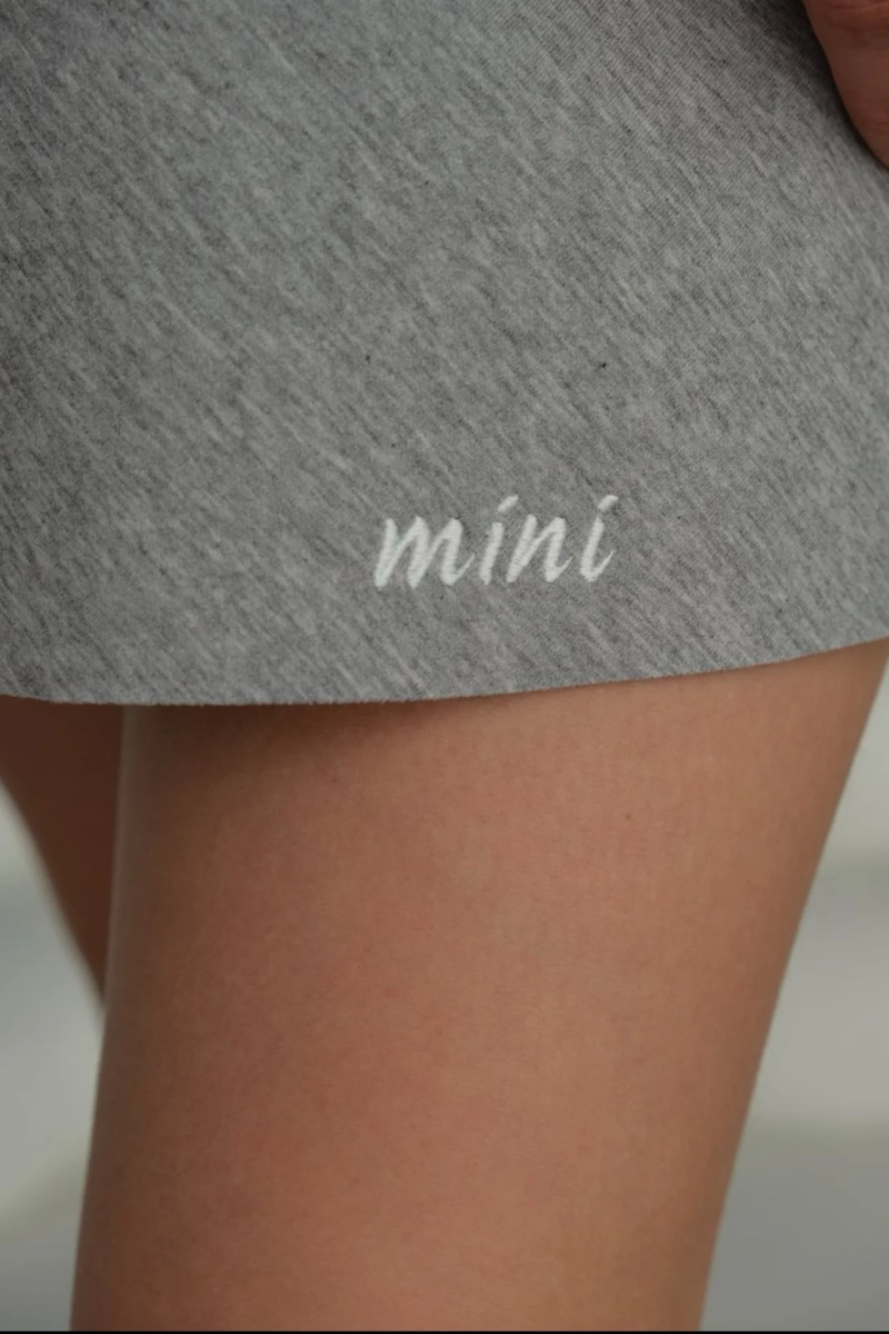 Юбка FORM MINI, цвет: серый, НФ-00000425 купить онлайн