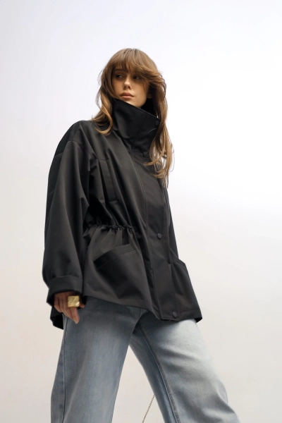 Ветровка Parka black issju, цвет: Черный, 4239 купить онлайн