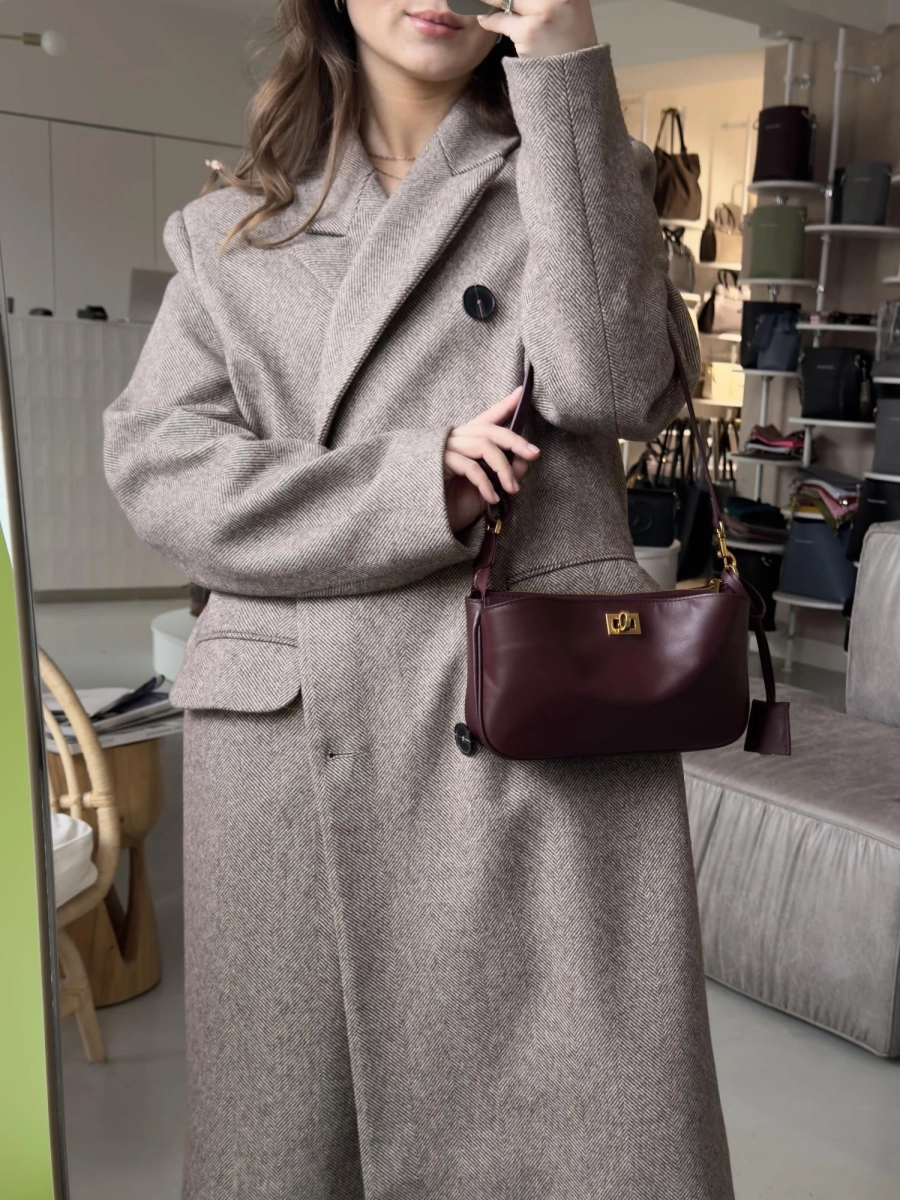 Сумка Сандра багет brand salad, цвет: вино J-704-PHR 7275 купить онлайн