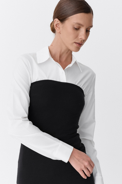 Платье-бандо мини Ricoco, цвет: Черный, 6058/1 купить онлайн