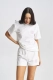 Комплект с шортами Milk Erist store, цвет: молочный НФ-00002298 |новая коллекция купить онлайн