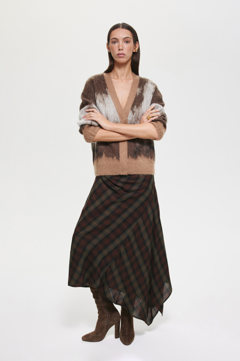 Кардиган из мохера DREAMS BY ALENA AKHMADULLINA, цвет: коричневый, 225108040304262/708000 купить онлайн