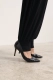 Брюки uneven black issju, цвет: Черный  |новая коллекция купить онлайн