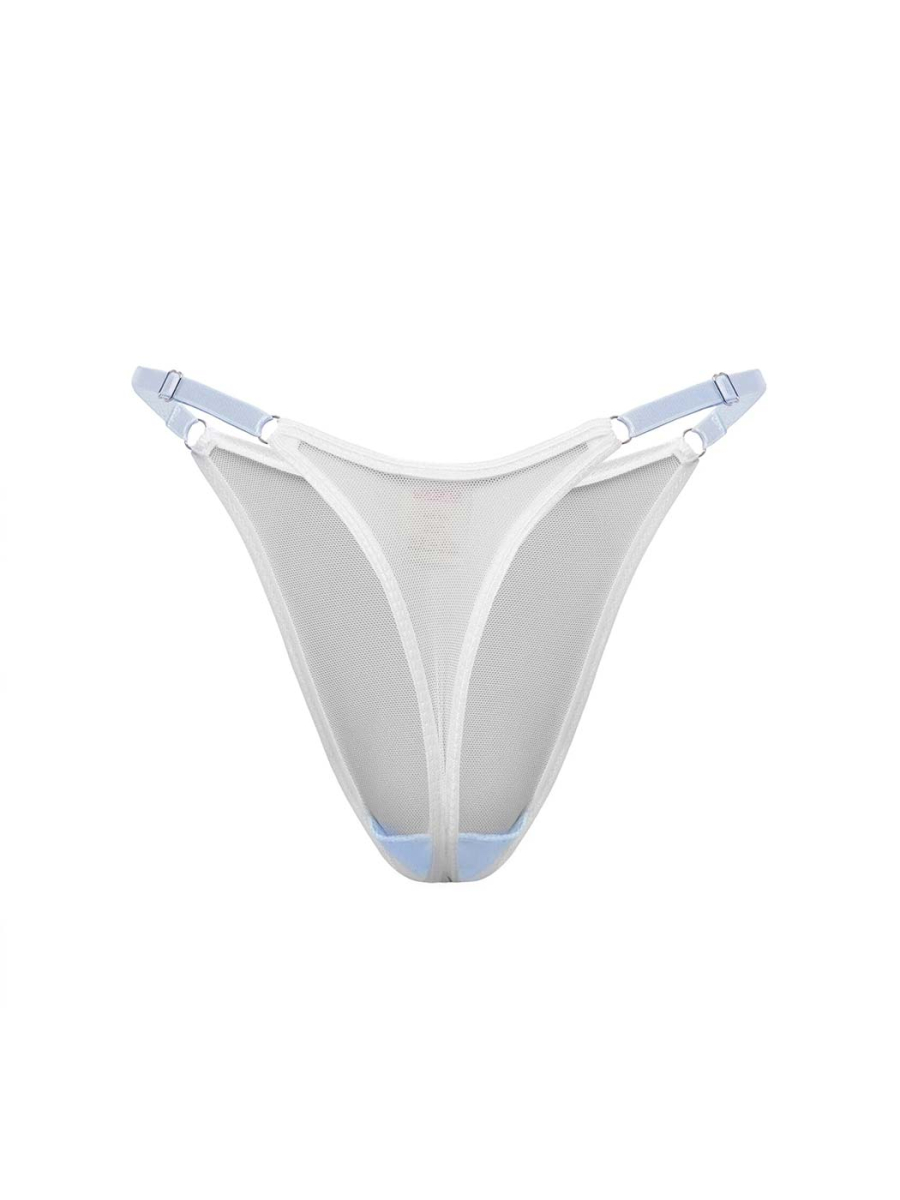 Стринги REGULAR QUEEN BLUE SHEXY, цвет: белый с голубым  купить онлайн