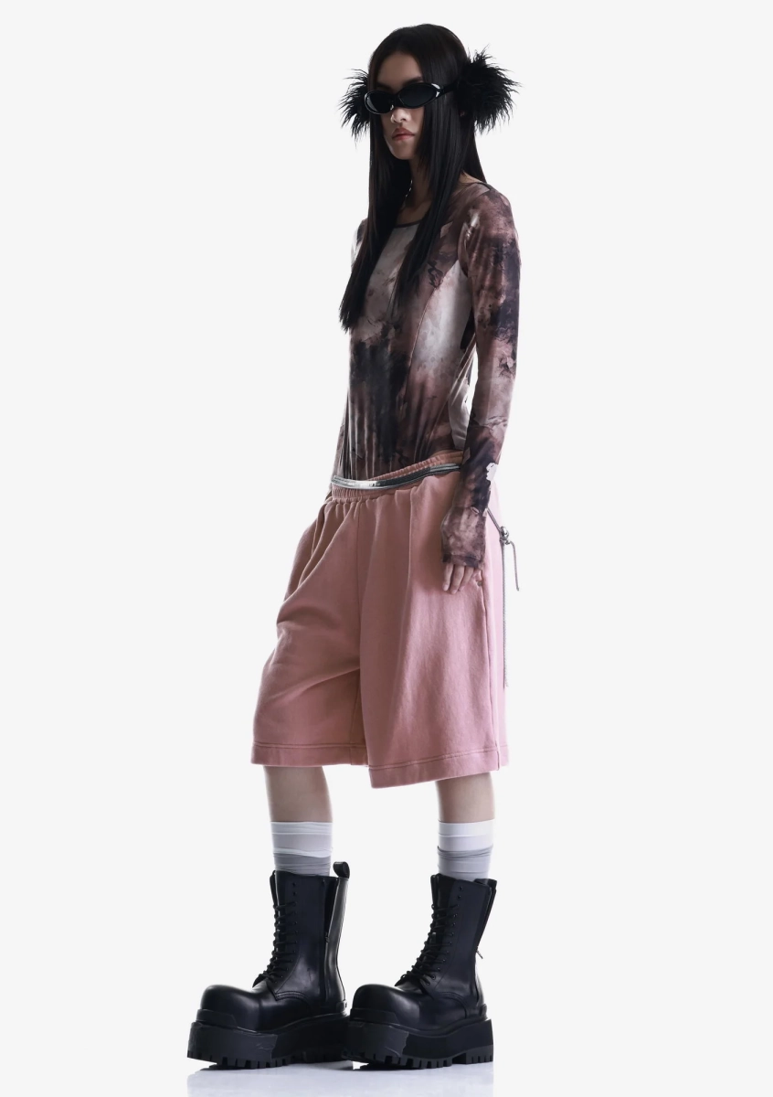 Удлинённые шорты из джерси KRAKATAU, цвет: розовый, Rw240-94 купить онлайн