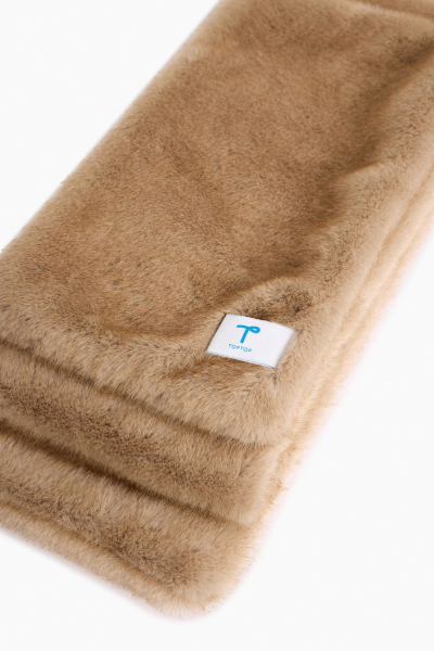 Шарф из экомеха TOPTOP, цвет: бежевый TT.607.19068.110 купить онлайн