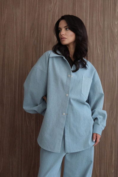 Рубашка оверсайз "Небо"