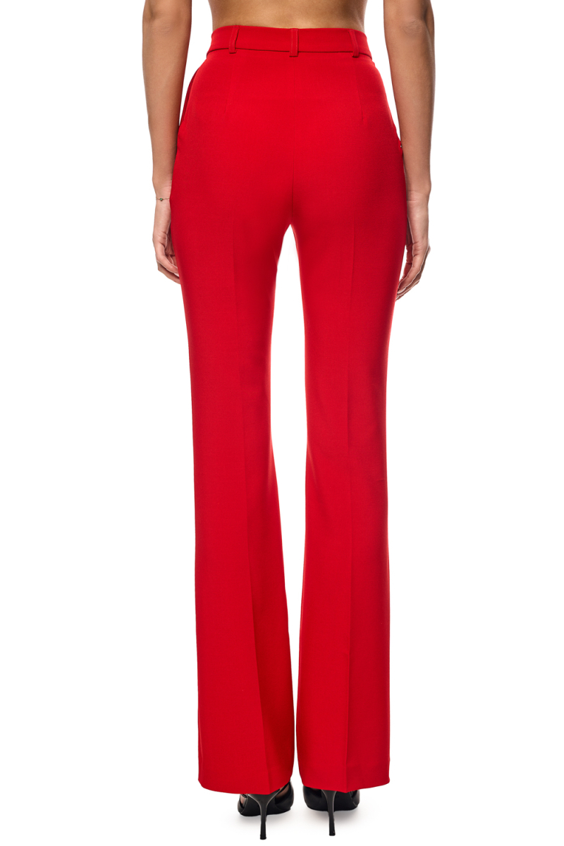 Брюки-клёш со стрелками SODAMODA, цвет: красный, 14790 купить онлайн