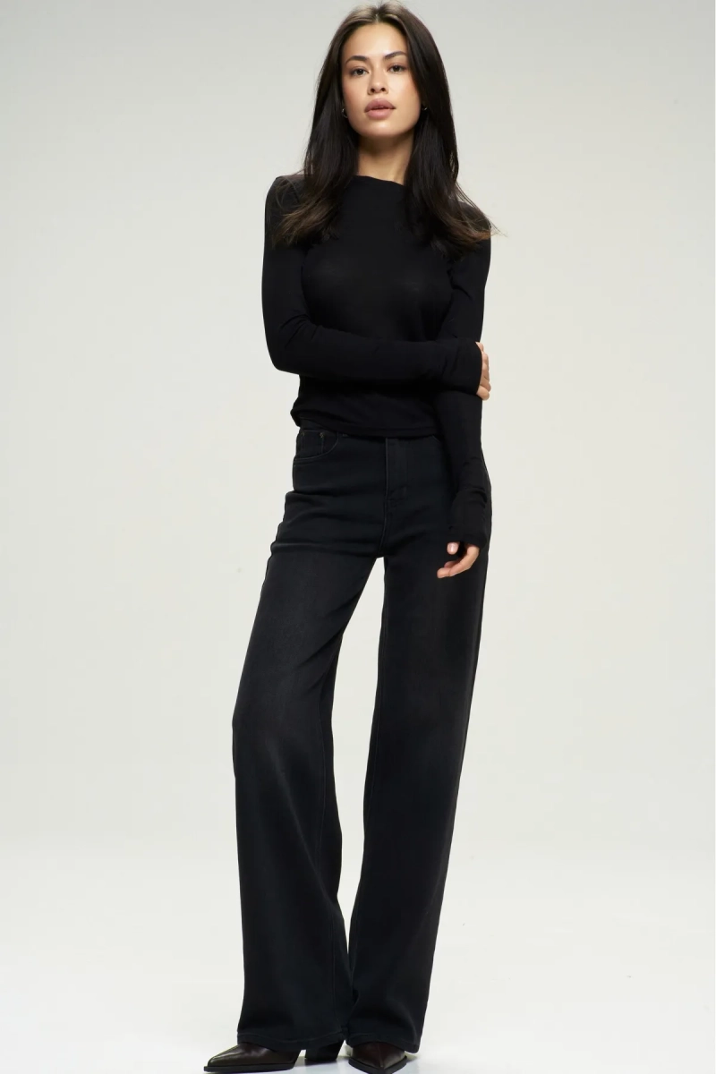 Джинсы-трубы Black Erist store, цвет: Черный, НФ-00001265 купить онлайн