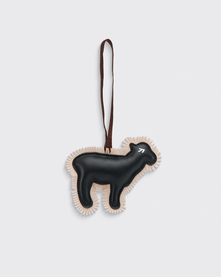 Брелок SHEEP LEATHER BLACK