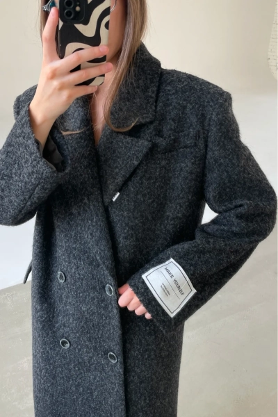 Пальто-макси Erist store, цвет: Черный, НФ-00003231 купить онлайн