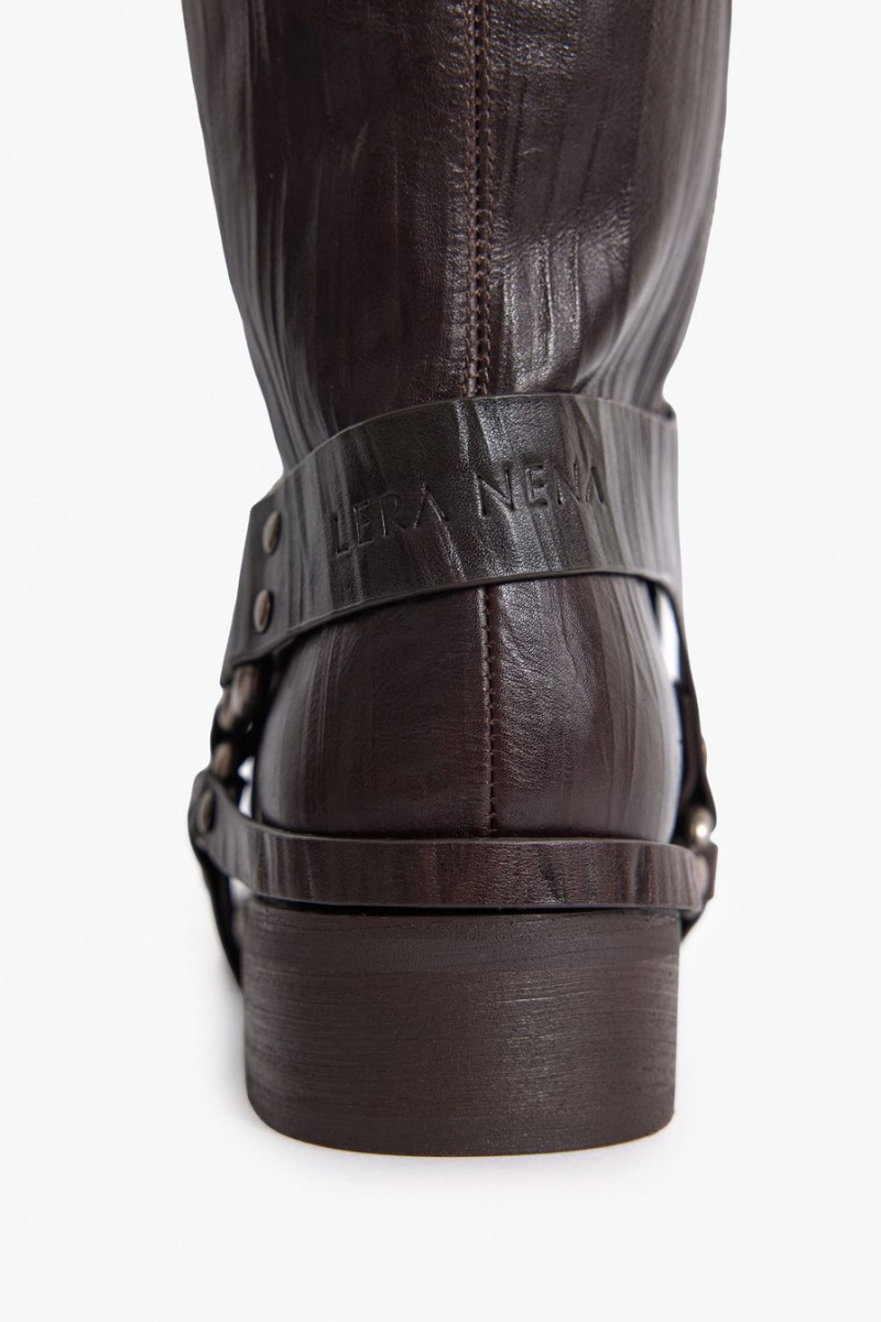 Сапоги из натуральной кожи Lera Nena, цвет: коричневый LN.402.18148.700 купить онлайн