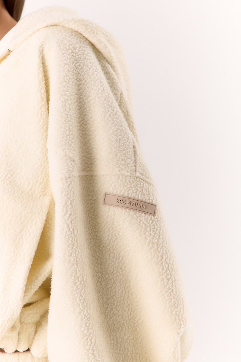 Худи zip curly ELASTIC, цвет: крем,  купить онлайн