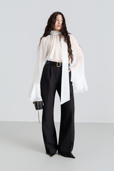 Блуза из вуали MIA AIM, цвет: белый, MIA647 купить онлайн