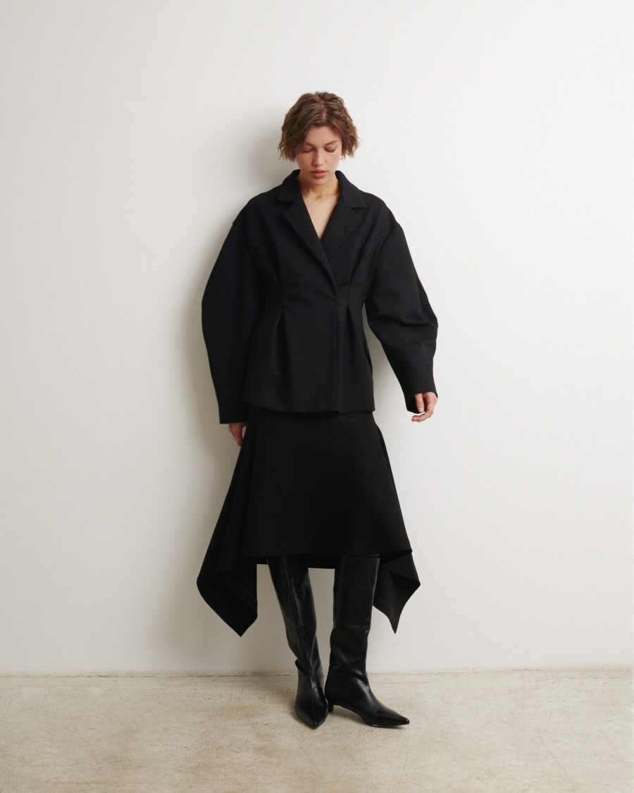 Юбка асимметричная BLACK Anmuse, цвет: Черный, SK24S73-BLC-2 купить онлайн