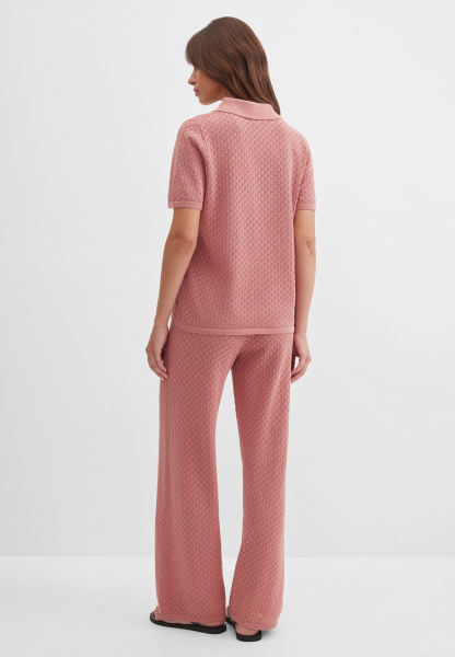 Ажурное поло из хлопка Marou, цвет: розовый, Mar_26051409 купить онлайн