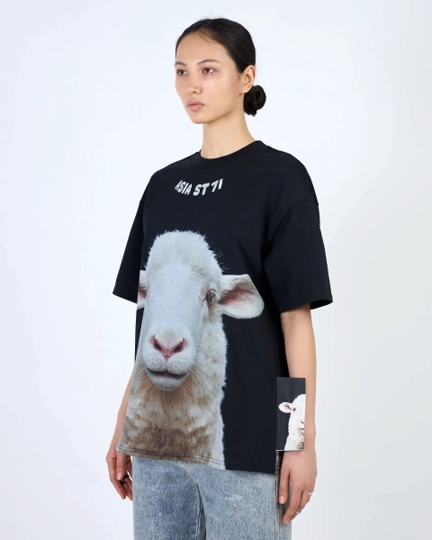 Футболка LUNA & SHEEP 300 GR BLACK ASIA ST 71, цвет: Черный, Ast71.tt-luna-sheep-black купить онлайн