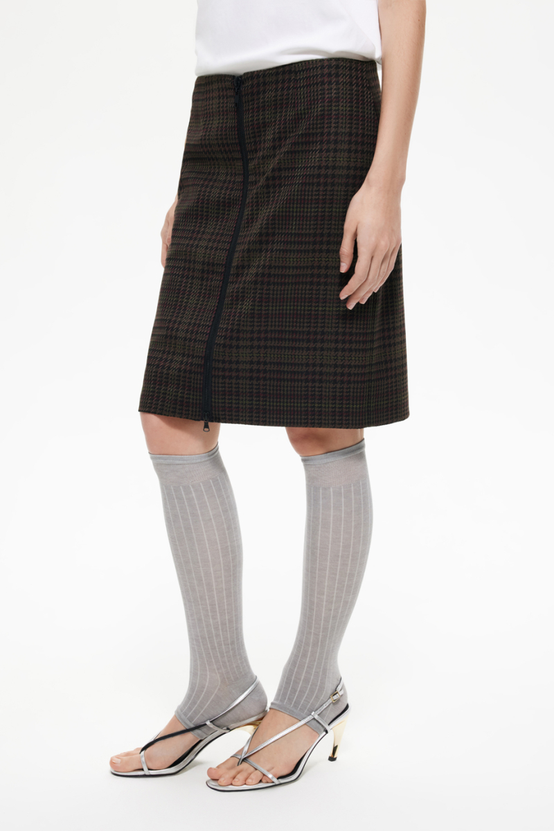 Юбка-карандаш в клетку DREAMS BY ALENA AKHMADULLINA, цвет: хаки, 225102100204275/518000 купить онлайн
