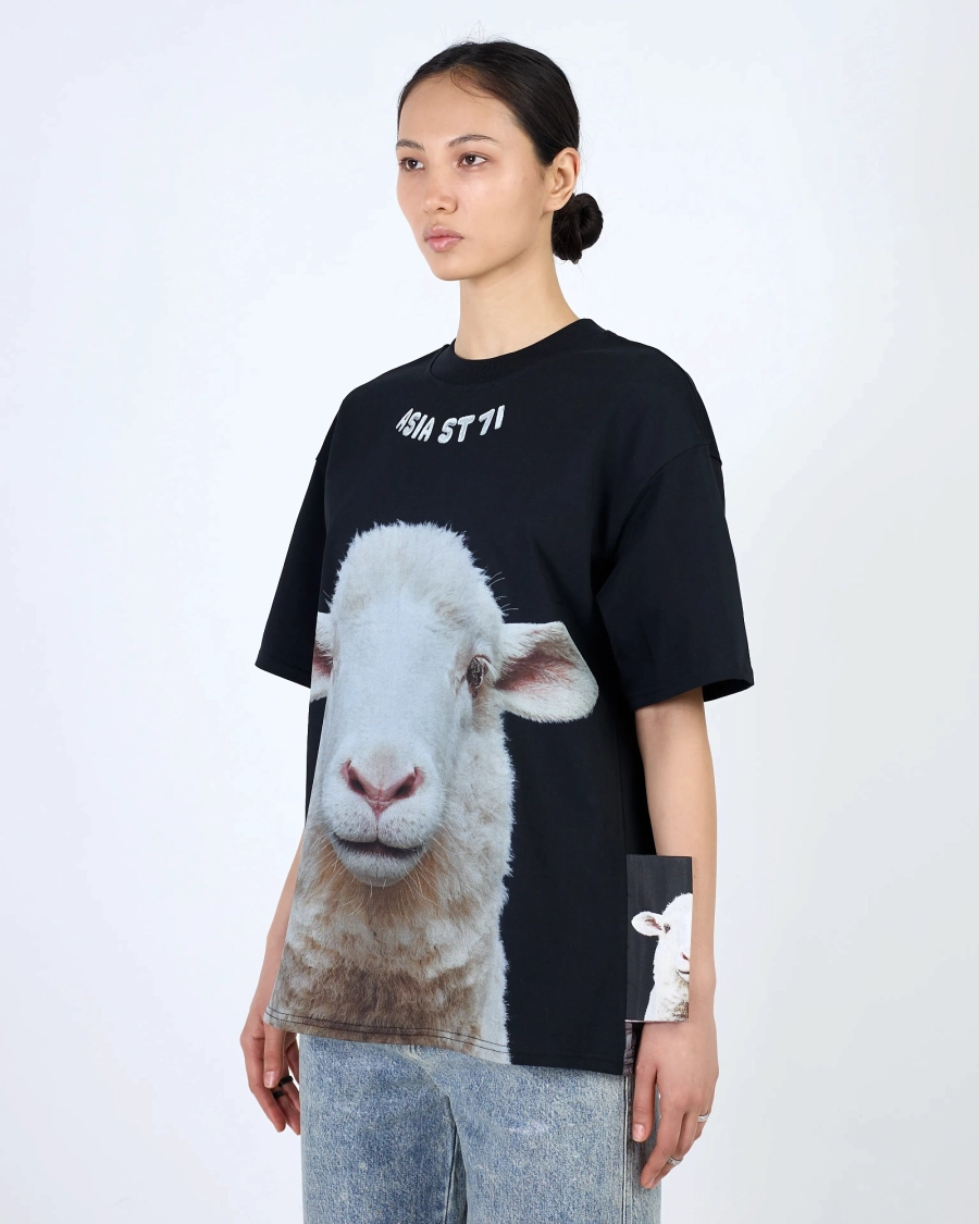 Футболка LUNA & SHEEP 300 GR BLACK ASIA ST 71, цвет: Черный, Ast71.tt-luna-sheep-black купить онлайн