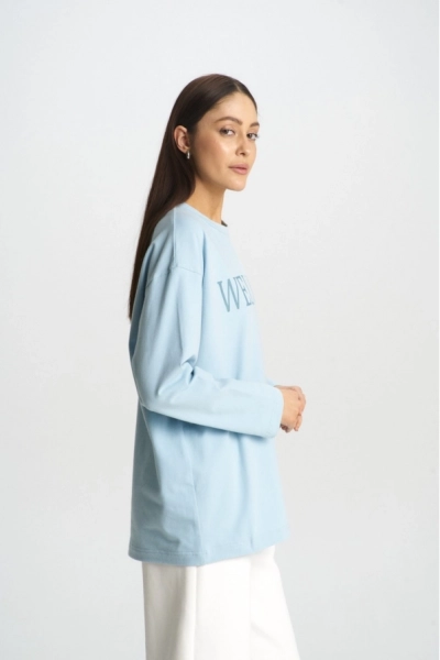 Лонгслив WELLNESS Light Blue Erist store, цвет: голубой, НФ-00001560 купить онлайн