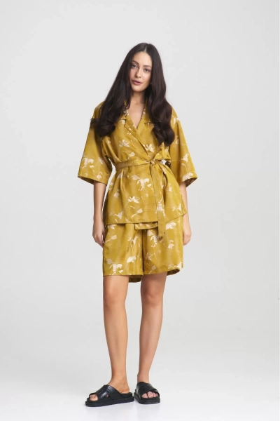 Костюм с шортами Asian mood Golden Erist store, цвет: золотой НФ-00002465 |новая коллекция купить онлайн