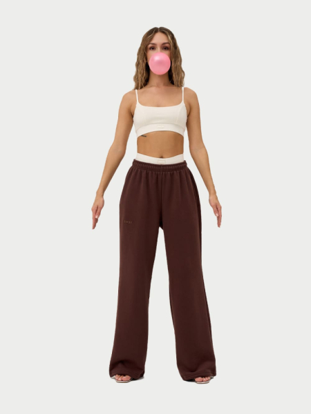 Брюки с застёжкой утепленные