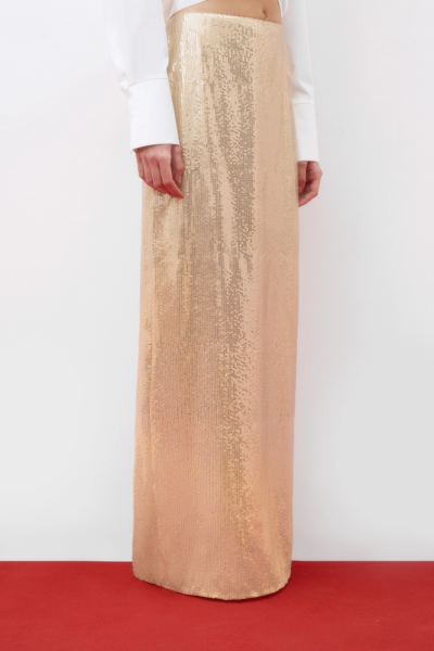 Юбка миди из пайеток