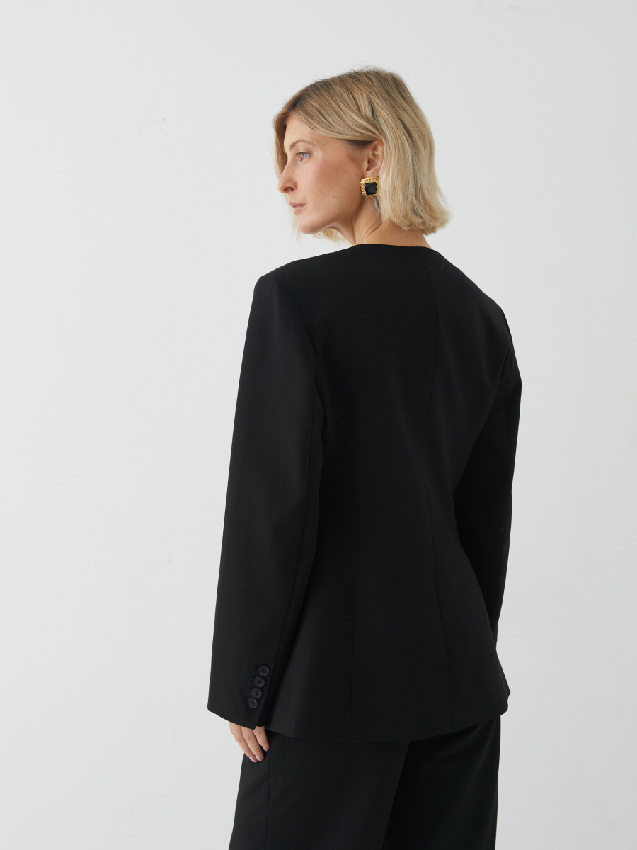 Приталенный жакет Marou, цвет: Черный, Mar_26020703 купить онлайн