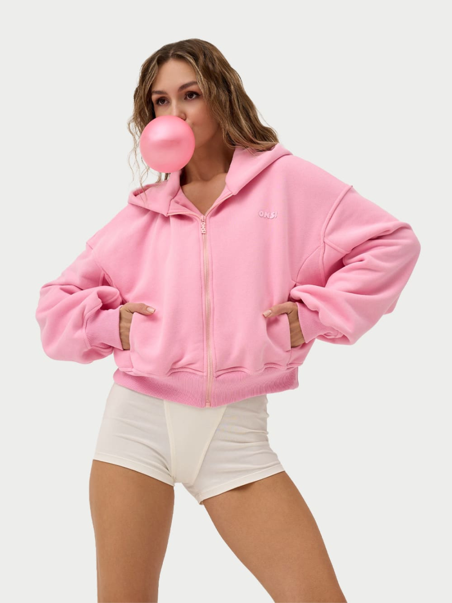 Zip Худи утепленное ONSI, цвет: PINK,  купить онлайн