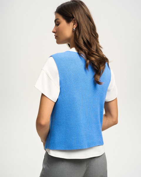 Жилет To be Blossom, цвет: blue, 61572 купить онлайн