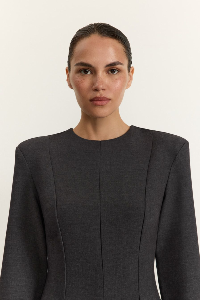 Платье из смесовой вискозы TOPTOP, цвет: серый, TT.010.17857.800 купить онлайн