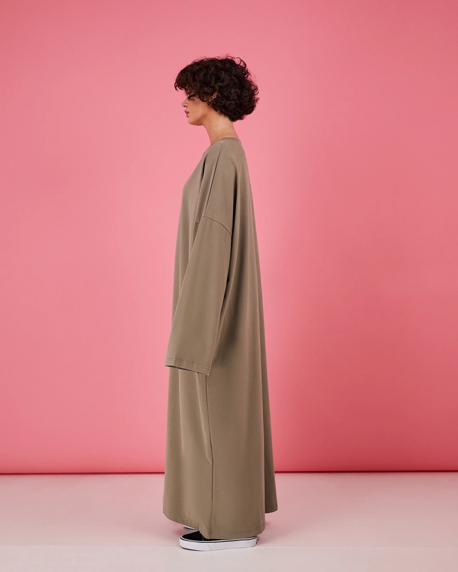 Платье-лонгслив TABOO, цвет: зеленый, DrLong-Lvr купить онлайн