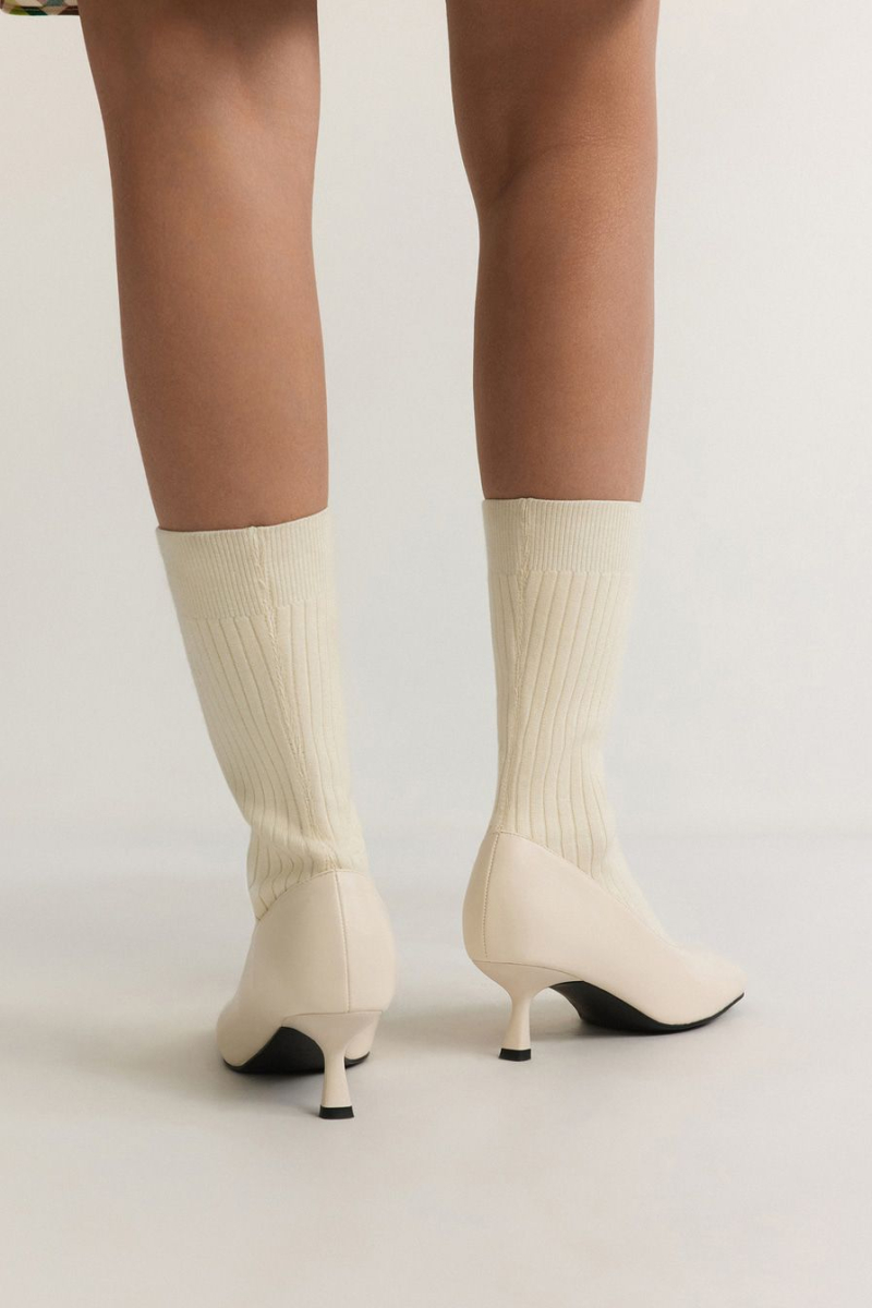 Полусапоги с квадратным мысом Lera Nena, цвет: белый LNU.401.18696.120 купить онлайн