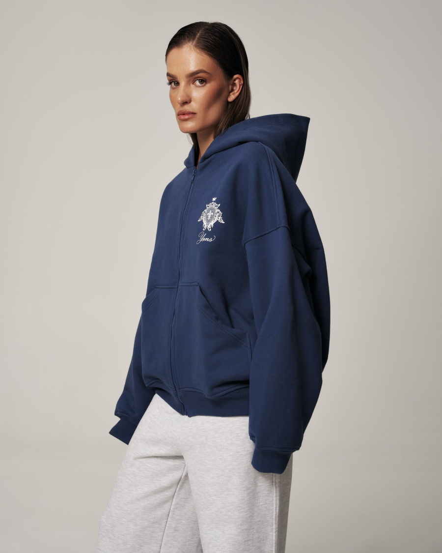 Худи YONS STUDIOS BLUE YONS, цвет: синий, YO-789 купить онлайн