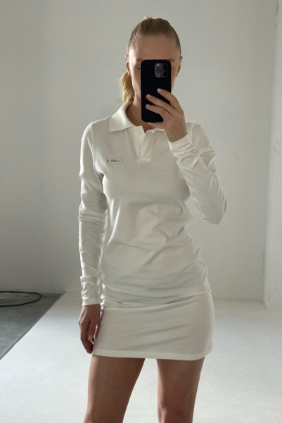 Платье поло WHITE