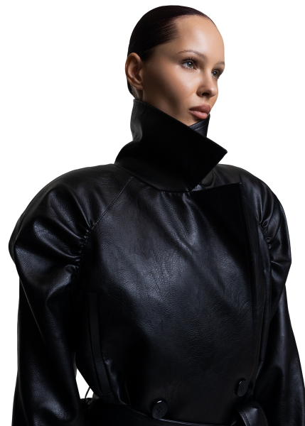 Куртка в стиле 80-х ASYA SEMYONOVA, цвет: black,  купить онлайн
