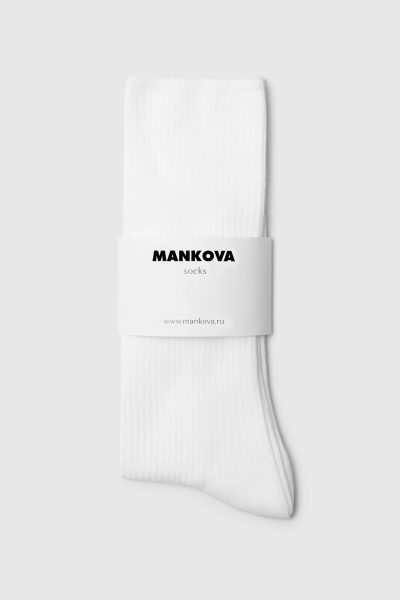 Гольфы из хлопка Mankova, цвет: белый SH024 купить онлайн