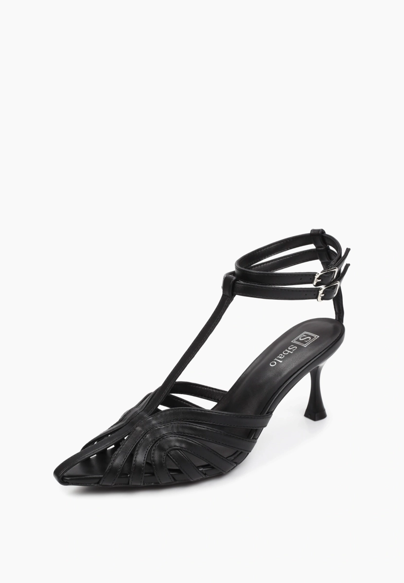 Босоножки с ремешками SBALO, цвет: Черный Sf172 купить онлайн