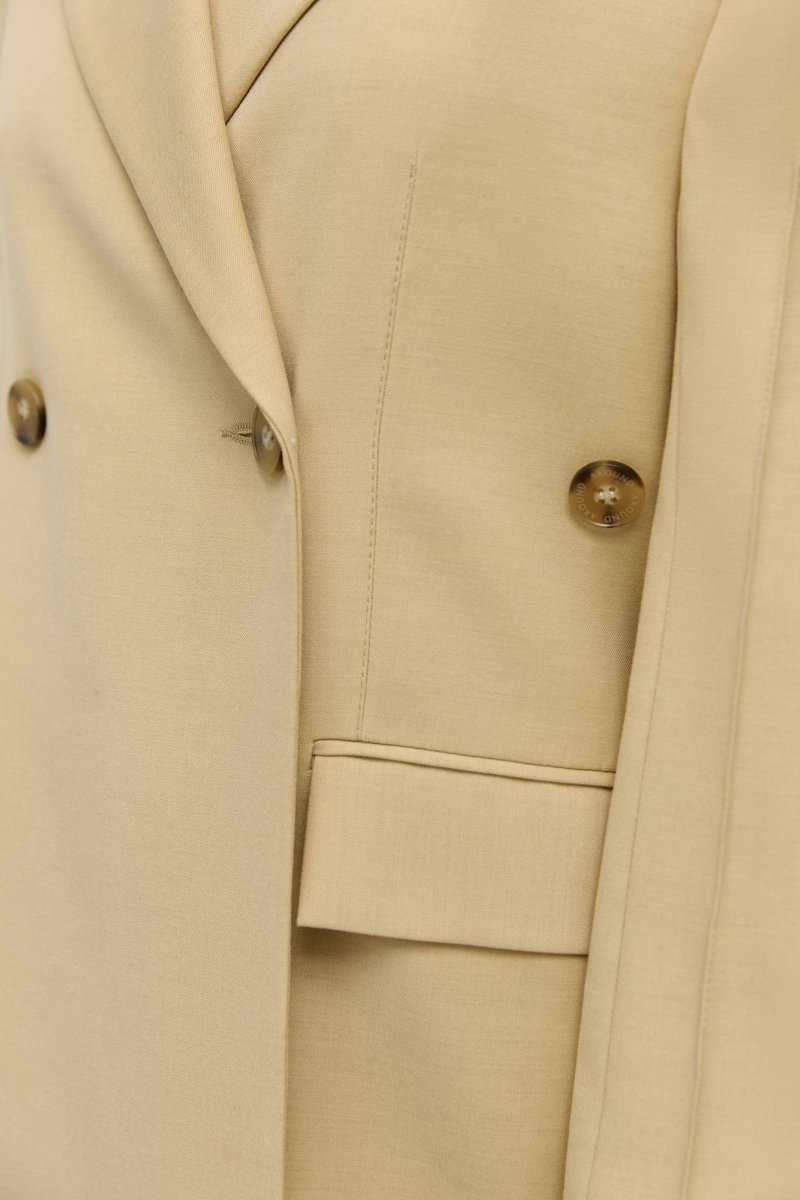 Жакет двубортный AROUND, цвет: бежевый, 2525_25TWVE02 купить онлайн