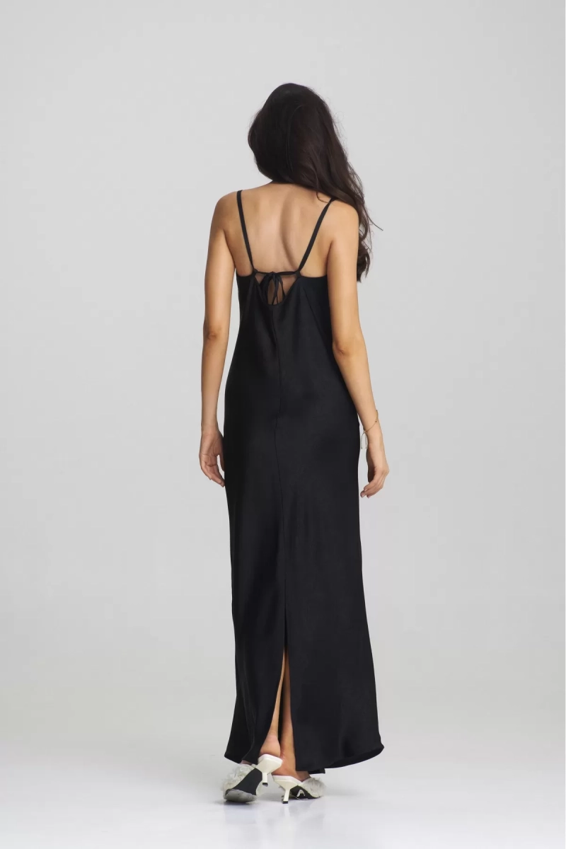 Платье на регулируемых бретелях Black Erist store, цвет: Черный, НФ-00002469 купить онлайн