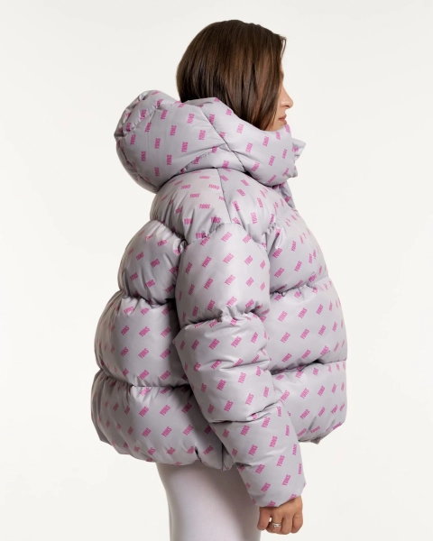 Пуховик PUFFER Y1 YONS ME LIGHT GREY YONS, цвет: Светло-серый,  со скидкой купить онлайн