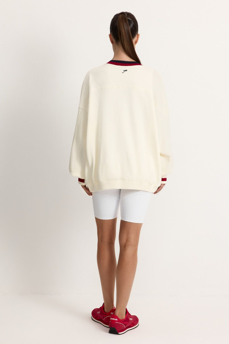 Свитшот из 100% хлопка TOPTOP, цвет: молочный, TT.053.17779.121 купить онлайн